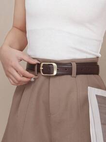 1pc Women's Casual Business Fashion Versatile Belt, Suitable For Daily Wear With Jeans And Casual Pants Fall, Autumn, Halloween