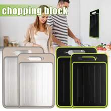 2Pcs (Large+Small) Defrosting Board, 4 In 1 Defrosting Board, Double Sided Chopping Board With Garlic Grind Knife Grind, Fast Defrosting Chopping Boards Defrosting Tray For Fast Thaw Meat & Food - Multicolor - View 1