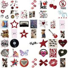 50PCS Downtown Y2K Stickers Aesthetic Stickers Y2k 90s Stickers Y2k Stuff Dark Aesthetic Stickers Sad Downtown Stickers Stickers Bulk Vinyl Waterproof Stickers For Laptop,Bumper,Skateboard,Water Bottles,Computer,Phone Back To School - Multicolor - View 5