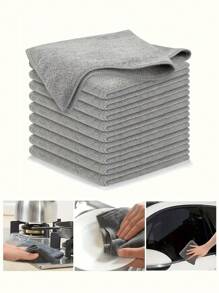6pcs/3pcs/1pc Non-Woven Barista Towels, Suitable For Coffee Machines And Tea Houses - Highly Absorbent, Durable Cleaning Cloths For Wiping Milk And Spills - Random Color Small Square Towels, Great For Mother's Day, Halloween, Christmas Cleaning Rags
