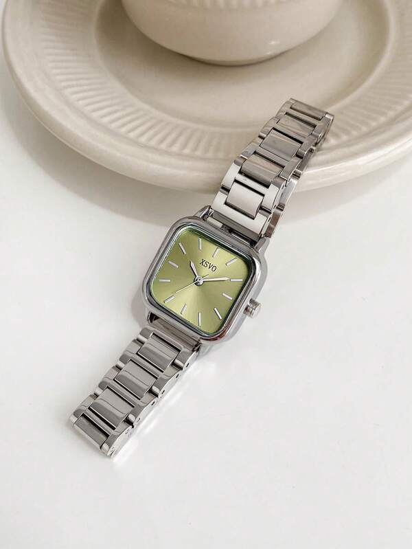 2025 New Fashion Square Dial Quartz Watch For Women, Versatile European And American Style, Suitable For Daily Wear, School, Gift, Wedding, Office And Other Occasions