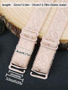 2 perechi de bretele de umăr pentru sutien cu broderie rafinată, bretele de umăr extinse și lărgite, bretele reglabile antiderapante pentru sutien, bretele din material textil pentru sutien, bretele elastice înlocuibile Bretele de umăr pentru sutien cu broderie rafinată, bretele de umăr extinse și lărgite, bretele reglabile antiderapante pentru sutien, bretele din material textil pentru sutien, bretele elastice înlocuibile