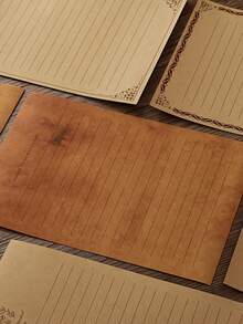 10pcs Vintage Kraft Paper, Suitable For Home Office Stationery, Vintage - Thank You Cards, Love Letters, Invitations, Resumes, Awards, Diplomas, Arts, Crafts, Certificates - Multicolor - View 2