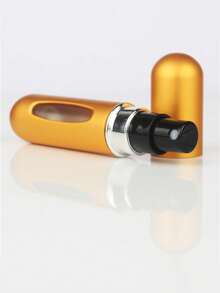 One 5ml Perfume Refillable Bottle Travel Suit, Bottom Press Type, Reusable Perfume Spray Bottle, Similar To Lipstick Shape, With Visible Window, Convenient For Travel And Air Travel, Suitable For Family And Friends' Birthday Gifts, Holiday Gifts, Convenient For Travel - Gold - View 9