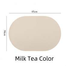 1件防滑耐热餐垫,防水可水洗厨房/餐桌垫兼杯垫,易于清洁室内/室外,仿皮杯垫家居装饰(马卡龙色) - 彩色 - 查看 8