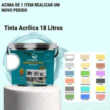 Tinta Acrílica Interna Colorvil Original 18 Litros AntiMofo Alta Resistencia, Secagem Rápida, S/ Cheiro - Cinza - Visão 2