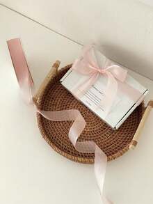 1 Roll Of 20 Yards Of 0.98in Milk Snow Yarn Ribbon, Suitable For DIY, Weddings, Christmas Decorations, Bow Making, Crafts, Cards, Gifts, Flower Accessories, Woven Ribbons And Gift Wrapping Materials - Bow Ribbons, Shoe And Hat Crocheting Supplies/Handmade Supplies/Autumn Decoration Supplies/Holiday Supplies/DIY Accessories, Valentine's Day/Halloween/Christmas/New Year - Multicolor - View 6