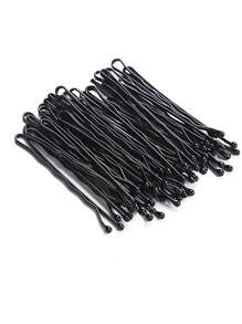 100 pezzi Fermagli per capelli da donna, base per onde, fermagli classici neri dritti, adatti per uso quotidiano, mollette per capelli, accessori per capelli