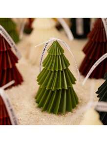 1pc Scented Candle In Christmas Tree For Bedroom Aromatherapy, Home Decor Holiday Decoration Gift,Christmas