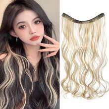 Fashion Color Party Highlights Clip On Wig For Women, Multi Color Multi Card Curly Hair, High Temperature Resistant Synthetic Wig, Suitable For Music Festivals, Carnival Parties, Halloween, Christmas