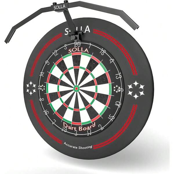 New-  LED Faltbare Dartscheibe Licht, TOR135 tragbare Beleuchtung für alle Dartscheiben, einstellbare Bestrahlungswinkel und igkeit, professionelle beleuchtete Darts Zubehör