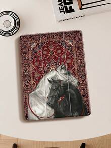 图腾 iPad 保护套，兼容 iPad Air 4/5 (10.9 英寸)、iPad 7/8/9 (10.2 英寸)，内置笔槽，也适用于 Tab S6 (10.4 英寸)、Tab A7 Lite (8.7 英寸)，时尚皮革保护套，是返校季、情人节、新年等节日的理想礼物。 - 彩色 - 查看 7