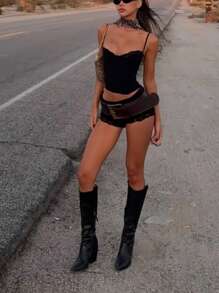 美式复古高腰宽腰带，适合女士，复古风格束腰设计，可搭配连衣裙、外套、休闲时尚朋克嘻哈配饰，夏季、秋季、万圣节