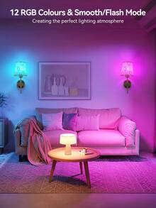 Lampe murale à piles, lampe murale sans fil avec luminosité réglable, ampoule détachable et rechargeable avec télécommande, lampe murale 15 couleurs pour chambre à coucher, salon, couloir