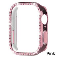 1pc Fashionable Single Row Rhinestone PC Protective Case Compatible With Huawei Watch Fit 3, Casual Style