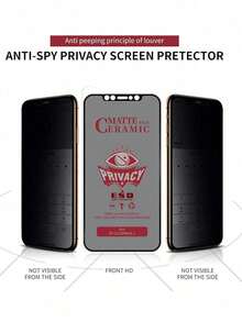 4Pcs Matte Privacy Ceramic Soft Film No Bubbles, Easy To Stick, No Fingerprints, Anti Fingerprint,Sturdy And Durable Compatible With IPhone/Compatible With Samsung Galaxy/Compatible With Xiaomi/Redmi/Compatible With Huawei/Honor/POCO Frosted Anti Peeping Screen Protector Soft Film Not Glass Screen Protection Essentials, Applicable To Daily Shield, Office, Home Privacy Screen Protector Phone Screen Protector Phone Accessories Waterproof Shockproof Anti-Fall Anti-Fall Scratch Resistant Full Cover - 4PCS Matte - View 6