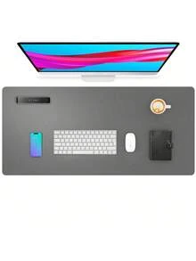 Super Large Mouse Pad, Writing Pad Office Desk Pad, Desk Mat, Waterproof PU Leather + Non-Slip Velvet Surface 35.4" X 16.9" (Pink), Multiple Size Options, Gaming Desk Pad, Desk Protector, Various Colors, Office, Student, Princess Style Pink, Pink, Sky Blue, Study Desk, Long Desk Pad, Home Decor Pad, Scratch Resistant Anti-Glare Leather Coffee Table Mat, Laptop Protective Pad, Waterproof Reusable And Easy-To-Clean, Office Supplies, Study Home Goods,School Supplies,Back To School Gaming Mouse Pad Desk Accessories Office Desk Accessories Mousepad Mouse Pad For Desk - Multicolor - View 60