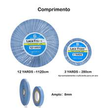 3/12 Yards Lace Front Wig Adhesive Tape 0.8cm Waterproof Strong Adhesive Double Sided Adhesive Tape For Lace Wigs Lace Front Wig Support Tapes For Hair Extensions - 無色 - 查看 3