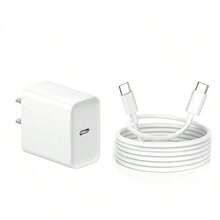 1-2 套 30W 快速充电器套装，兼容 17 Pro Max/17 Pro/17/Air/16，1 个 USB-C 墙式充电器 + 6.6 英尺/200 厘米 Type C 至 Type C 数据线，兼容 17 系列/// 等。 - 美規A型插(110-127V) - 查看 14