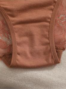 3pcs Breathable Romantic Sexy Lace Patchwork Women's Panties - Multicolor - View 7