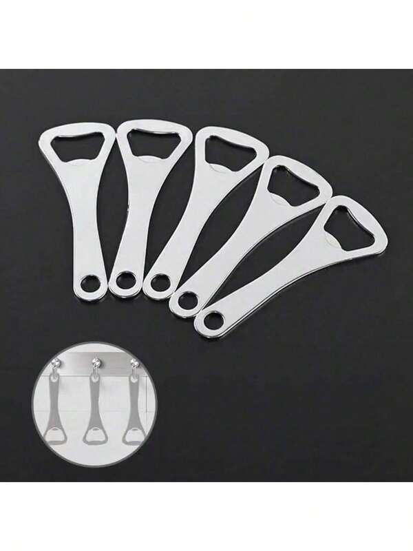 Flacher Bierflaschen-Öffner aus Edelstahl, einfacher Kronkorkenentferner, verstärkter Flaschenöffner für Bier & Getränke, Halloween- und Weihnachtsparty-Zubehör