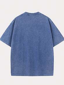 2026 Summer Tops Men's Retro California Style Cotton T-Shirt-"Est.1989" Coconut Tree Design, Short Sleeves, Round Neck, Casual Summer Clothes, Machine Washable, Summer Casual Clothes | TiedyeT T-Shirt Back Design, Retro T-Shirt.Loose And Comfortablesummer Clothes - 藏蓝色 - 查看 2