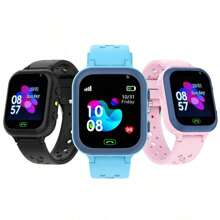 Orologio smart GPS per bambini da 3 a 15 anni, con funzioni di tracciamento in tempo reale, impermeabile, telefono cellulare, video chat, SOS, allarme, fotocamera, recinzione geografica, contapassi, anti-smarrimento e localizzatore