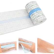 2 卷防水绷带，透明弹力创可贴，防水敷料膜，纹身后护理皮肤保护，游泳和淋浴透明膜（15 厘米 X 2 米）