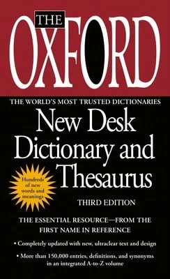 Pre-Owned The Oxford New Desk Dictionary And Thesaurus (Paperback) By Oxford University Press - Single Book - View 1