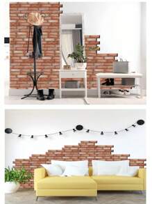 10 قطع ملصقات جدارية ثلاثية الأبعاد لاصقة ذاتيًا من البولي فينيل كلوريد مقاومة للماء، ورق جدران فنية قابل للإزالة لديكور المنزل والغرفة المعيشة والمطبخ والنوم