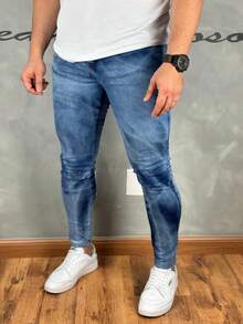 Premium Super Skinny Basic Jeans 01 - Medium Wash - View 6
