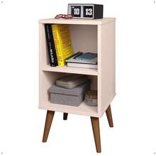 Small Retro Bookshelf Bedside Table Various Colors Charm - Beis - Ver 1