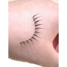 10pcs/Pack Fairy Soft Ultrafine Transparent False Eyelashes, Natural Looking Long & Thick One Piece Design - 黑色 - 查看 6