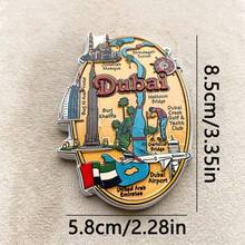 1 件树脂哈利法塔冰箱贴，迪拜纪念品礼物，旅行收藏冰箱装饰 - 彩色 - 查看 4