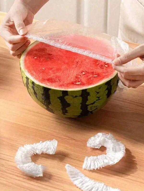 50 piezas /100 piezas Cubiertas portátiles para conservación de alimentos, cubiertas de alimentos extensibles, tapas de vegetales fáciles de usar, herramientas de conservación y retención de humedad para el refrigerador, alternativa a las bolsas de plástico, conserva frutas y antibacterial