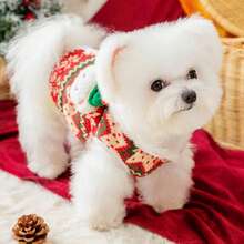 1 قطعة سترة كلب سميكة بطراز عيد الميلاد، مناسبة للبوديل والتيدي والبيشون فريز واليوركشاير تيرير والشنوزر وغيرها من الكلاب الصغيرة - متعدد الألوان - مشاهدة 6