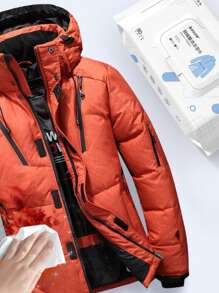 80 Peças/Pacote Lenços Umedecidos para Limpeza de Jaquetas de Pluma, Remoção de Manchas, Lavagem Sem Água, Lenços Umedecidos para Roupas, Suprimentos Essenciais para o Lar