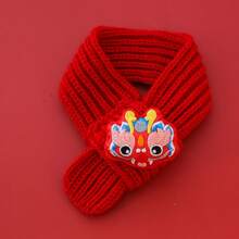 Knitted Warm Pet New Year Scarf Festive Spring Festival Neck Warmer Photo Lucky Fortune Dog New Year Supplies - Longevity Lock - View 14