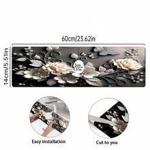 1pc Floral Pattern Sink Drain Mat, Absorbent Mat For Kitchen, Bathroom Sink, Countertop, Made Of Diatomite, Trimmable, Quick Drying - Multicolor - View 7