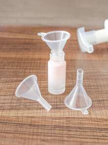 20pcs Mini Plastic Funnels - Suitable For Perfume, Essential Oils And Crafts | Transparent Liquid Filling Tool - Multicolor - View 3