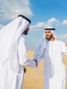 2pcs Jacquard Classic Men's Headscarf + Mustache Headband Set, Lightweight Polyester Ramadan Headscarf, Fashion, Breathable, Versatile Headscarf, Headband, Hair Tie, Waist Decor Accessory For Men - Kerchief - View 8