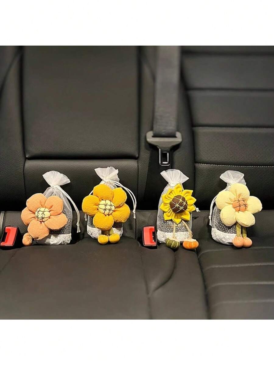 1pc Bamboo Charcoal Car Deodorizer, Formaldehyde Remover, Activated Carbon Bag, Car Accessories, New Car Interior Decor, For Women