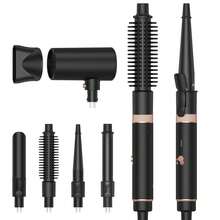 ATOPSKINS 2026升级版五合一吹风造型梳套装，热风造型器，专业沙龙工具 | 5个可拆卸刀头 + 3档可调节温度 | 自动卷发 + 多功能造型 | 防毛躁、防静电、持久定型，打造轻盈刘海/层次感发型 | 理想的情人节礼物 - 英規插(220-240V) - 查看 16