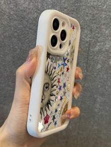 Star Sun Emoticon Phone Case Suitable For Compatible With Iphone17,16, 15, 14, 13, 12, 11, PRO MAX,16e As Well As X, XS, PLUS, Galaxy S22/23/24 Ultra/FE+ - 彩色 - 查看 2