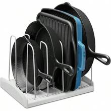 YouCopia - Estante para utensilios de cocina, organizador ajustable para sartenes y ollas, blanco - Estante para utensilios de cocina - Ver 13