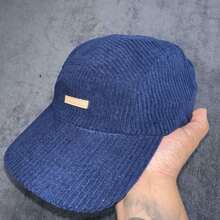 Anth Co Original Navy Velvet Five Panel Cap - 藍色 - 查看 3