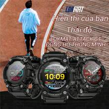 LOKMAT ATTACK GT Smartwatch With Bluetooth Calling, Push Notifications, Call Reminders, Flashlight, Compass, Multi-Function, Heart Rate, Blood Oxygen, Sleep, Health Monitoring, IP68 Waterproof, Multiple Sports Modes, A Wide Range Of Dial Options, And A Triple-Proof Design. - ATTACK GT - View 4