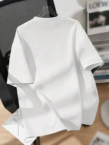 Camiseta de Estilo Graffiti Motivacional para Niños "Construido Diferente" - Naranja Vibrante con Letras Azules/Moradas, Camiseta de Verano de Manga Corta con Cuello Redondo Casual para Adolescentes, Gimnasio y Atuendo Casual, Lavable a Máquina, Declaración de Moda Juvenil, Estampado de Graffiti, Ajuste Regular, Tela Cómoda y Transpirable para Ropa Casual de Niños, Ideal para Atuendos de Verano, Diseño Audaz con Letras de Graffiti - Blanco - Ver 3