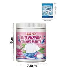 1 套去渍泡腾片，适用于衣物清洁和去渍。洗衣除臭片可增强普通洗衣液的清洁力，有效去除污渍和异味，而不是像小苏打或柔顺剂那样掩盖气味。