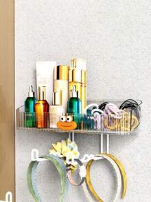 1 pieza Organizador de accesorios para el cabello montado en la pared, caja de joyas, estante de almacenamiento para pinzas, lazos para el cabello